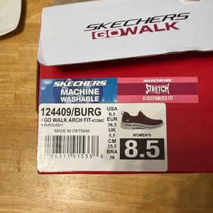 Skechers Women's Burgundy Go Walk Sneakers